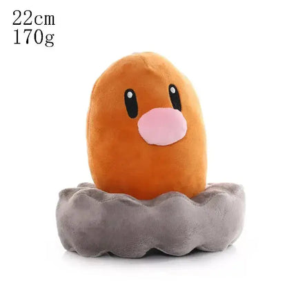 Pokemon Plush Toys - Adorable Stuffed Animal Dolls | Cute Kawaii Plush Collection 22cm Diglett Plush Toy