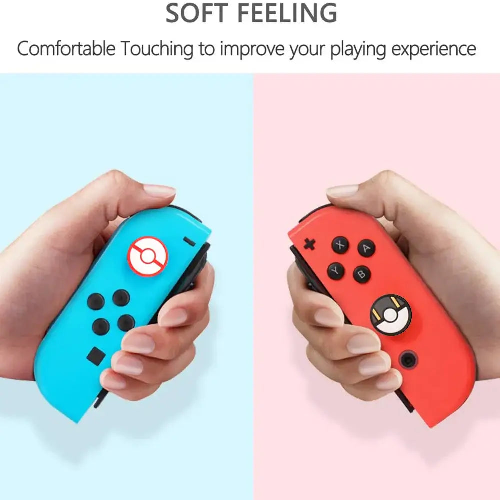 Silicone Thumb Stick Grips - 8pcs Analog Stick Caps for Nintendo Switch Controllers Gaming Accessories
