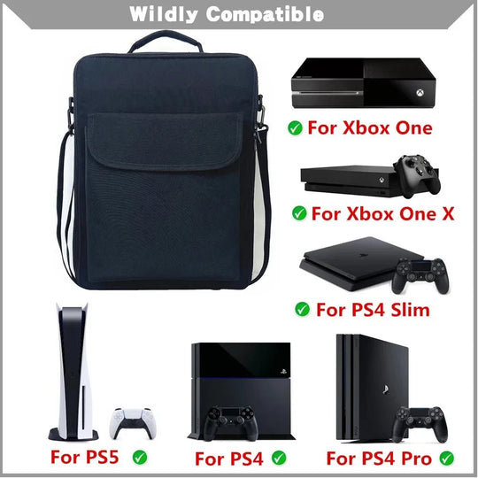 Portable PS5 Travel Carrying Case Storage Bag Handbag Shoulder Bag Backpack for PlayStation 5 Game Console Accessories - Gapo Goods - 