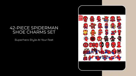 42-piece Spiderman Shoe Charms Set by@Outfy