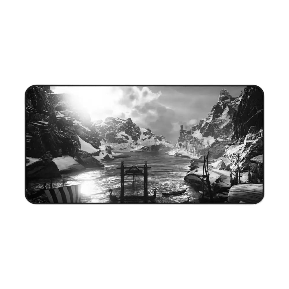 Gaming Desk Mat – Large Viking Desk Mat with Non Slip Surface & Durable Edges Mousepad