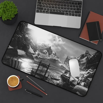 Gaming Desk Mat – Large Viking Desk Mat with Non Slip Surface & Durable Edges Mousepad