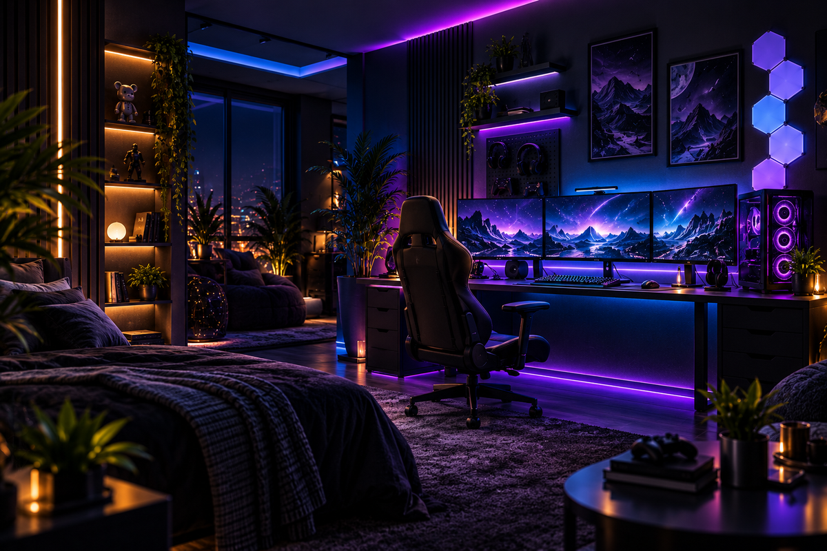 AI gaming room design