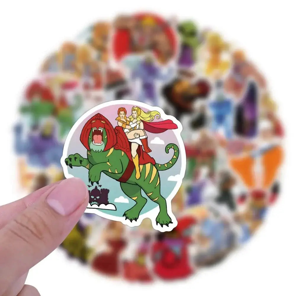 Thundercats Stickers - 50 Piece Cartoon & He-Man Decals | Retro Anime Style Paper products