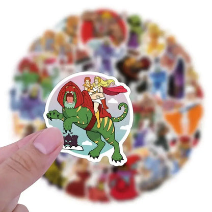 Thundercats Stickers - 50 Piece Cartoon & He-Man Decals | Retro Anime Style Paper products