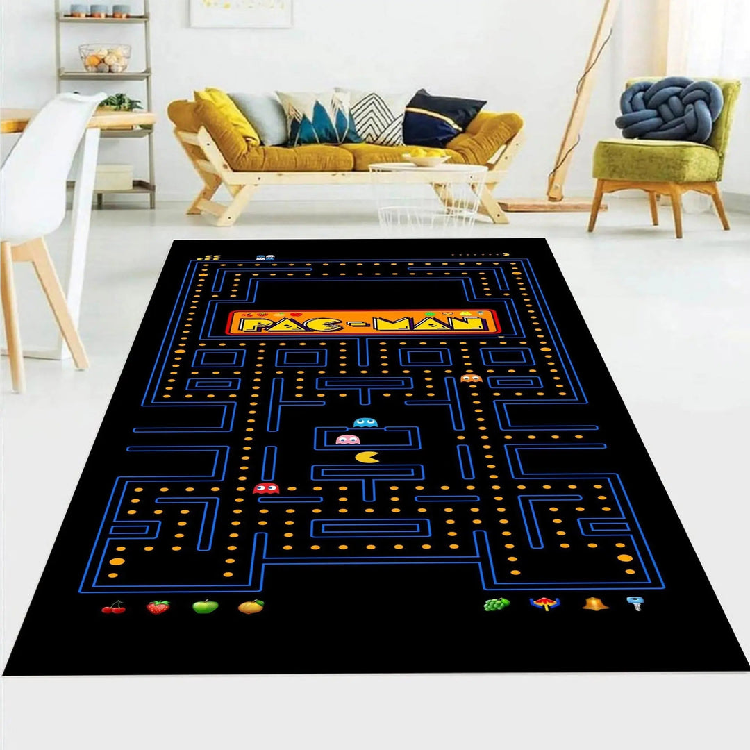 Retro Gaming Pac Man Arcade Rug - Nostalgic Decor - Gapo Goods - 