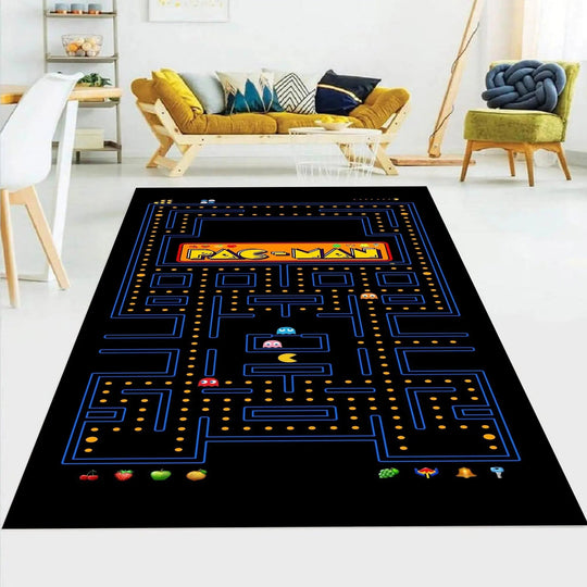 Retro Gaming Pac Man Arcade Rug - Nostalgic Decor - Gapo Goods - 