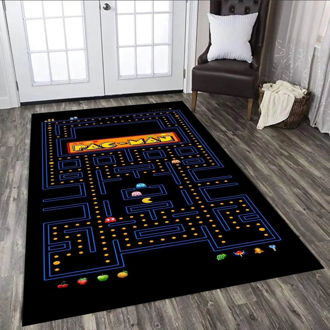 Retro Gaming Pac Man Arcade Rug - Nostalgic Decor - Gapo Goods - 