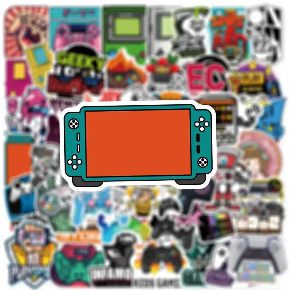 Vintage Video Game Stickers – 50 Piece Collector Sticker Pack | Retro Gaming Decals by Gapo Goods Paper products