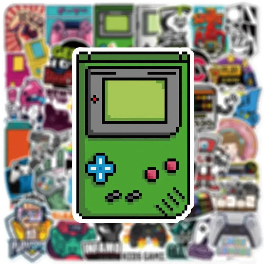 Vintage Video Game Stickers – 50 Piece Collector Sticker Pack | Retro Gaming Decals by Gapo Goods Paper products
