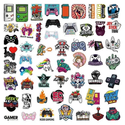 Vintage Video Game Stickers – 50 Piece Collector Sticker Pack | Retro Gaming Decals by Gapo Goods Paper products