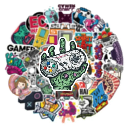 Vintage Video Game Stickers – 50 Piece Collector Sticker Pack | Retro Gaming Decals by Gapo Goods Paper products