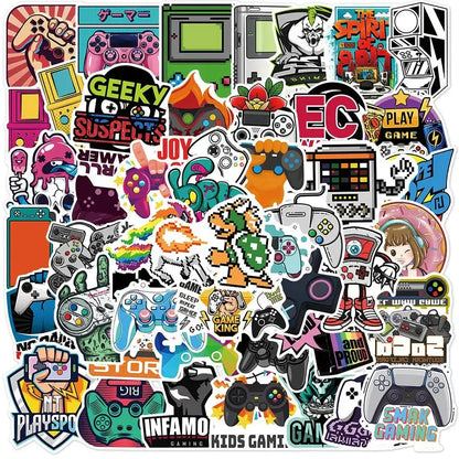 Vintage Video Game Stickers – 50 Piece Collector Sticker Pack | Retro Gaming Decals by Gapo Goods Paper products