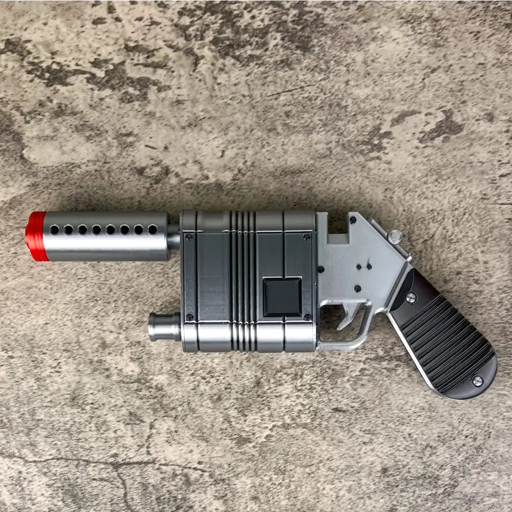 Rey Blaster Replica – Fully Assembled Movie Prop Blaster with Movable Trigger Collectible