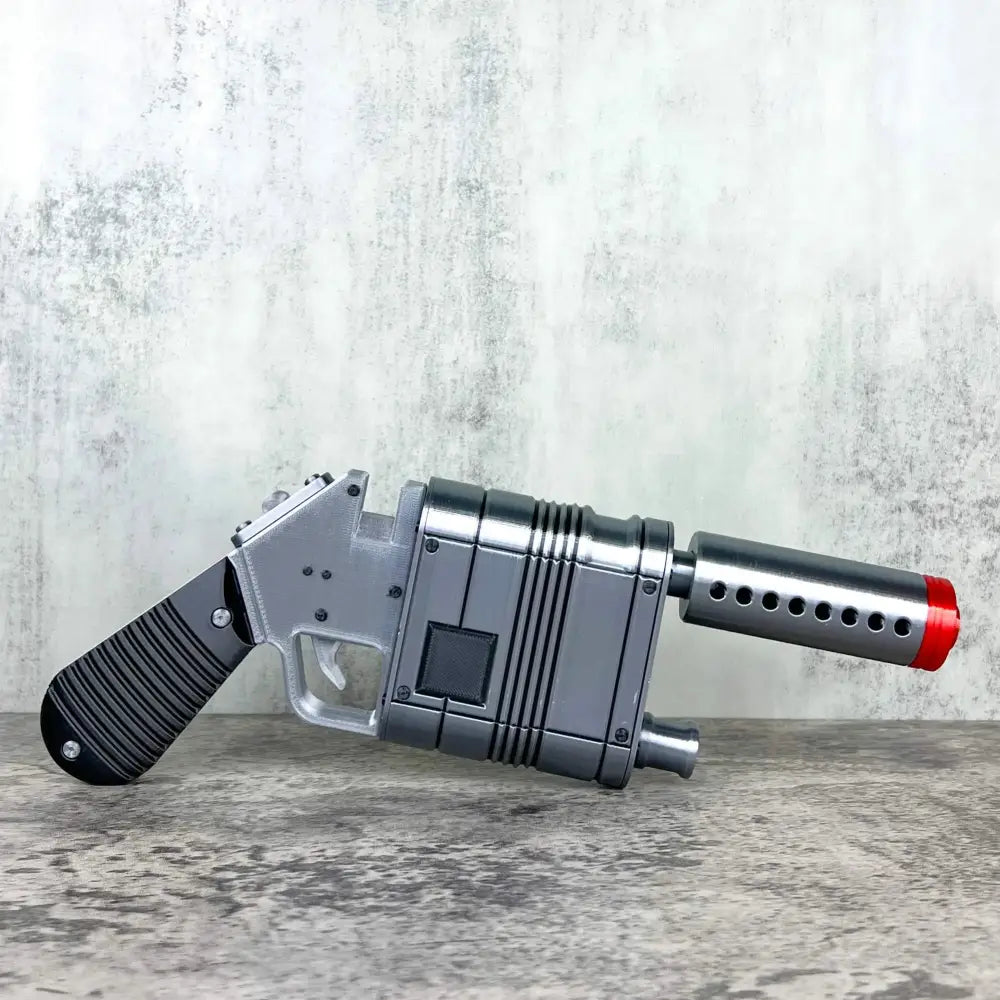 Rey Blaster Replica – Fully Assembled Movie Prop Blaster with Movable Trigger Collectible