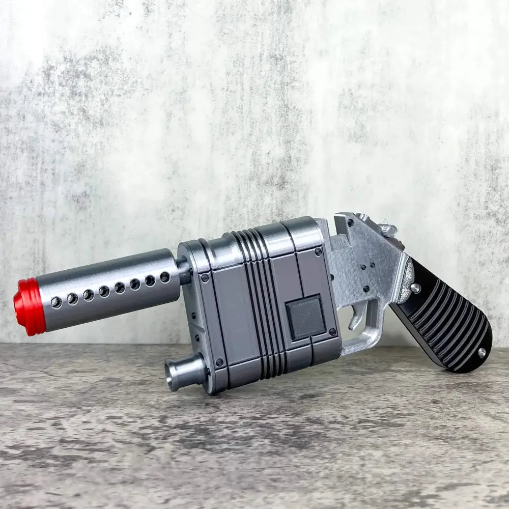 Rey Blaster Replica – Fully Assembled Movie Prop Blaster with Movable Trigger Collectible