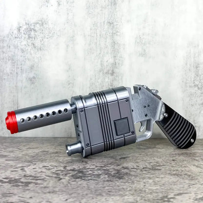 Rey Blaster Replica – Fully Assembled Movie Prop Blaster with Movable Trigger Collectible