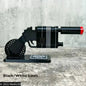 Rey Blaster Replica – Fully Assembled Movie Prop Blaster with Movable Trigger Black (white lines) Collectible