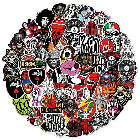 Rock Roll Band Stickers – Classic Band Decals & Retro Music Stickers Pack Paper products