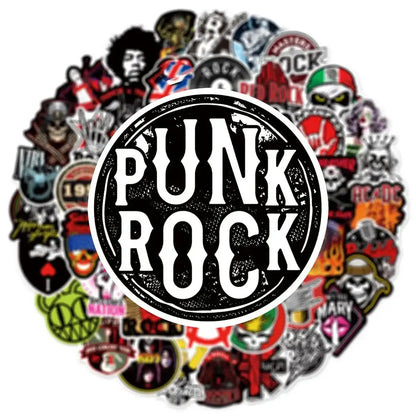 Rock Roll Band Stickers – Classic Band Decals & Retro Music Stickers Pack Paper products