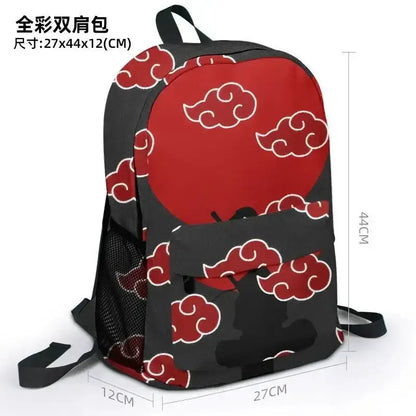 Naruto Series' Akatsuki Organization features the iconic Red Cloud design 01