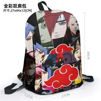 Naruto Series' Akatsuki Organization features the iconic Red Cloud design 03