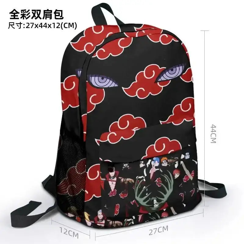 Naruto Series' Akatsuki Organization features the iconic Red Cloud design 11