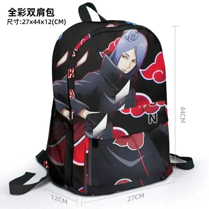 Naruto Series' Akatsuki Organization features the iconic Red Cloud design 13