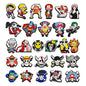 Japanese Anime One Piece Shoe Charms Cartoon Shoe accessories 27pcs a set