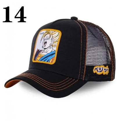 Dragon Ball Baseball Cap - Official DBZ Character Hat | Snapback Anime Cap 14 Hats
