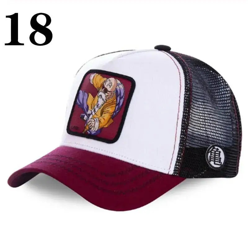 Dragon Ball Baseball Cap - Official DBZ Character Hat | Snapback Anime Cap 18 Hats