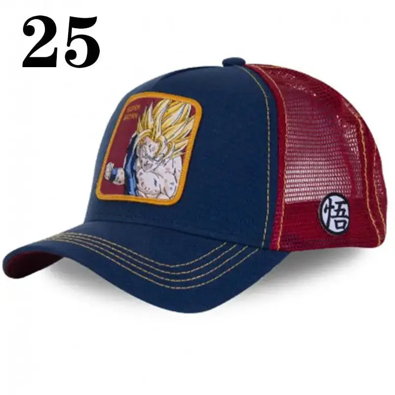 Dragon Ball Baseball Cap - Official DBZ Character Hat | Snapback Anime Cap 25 Hats