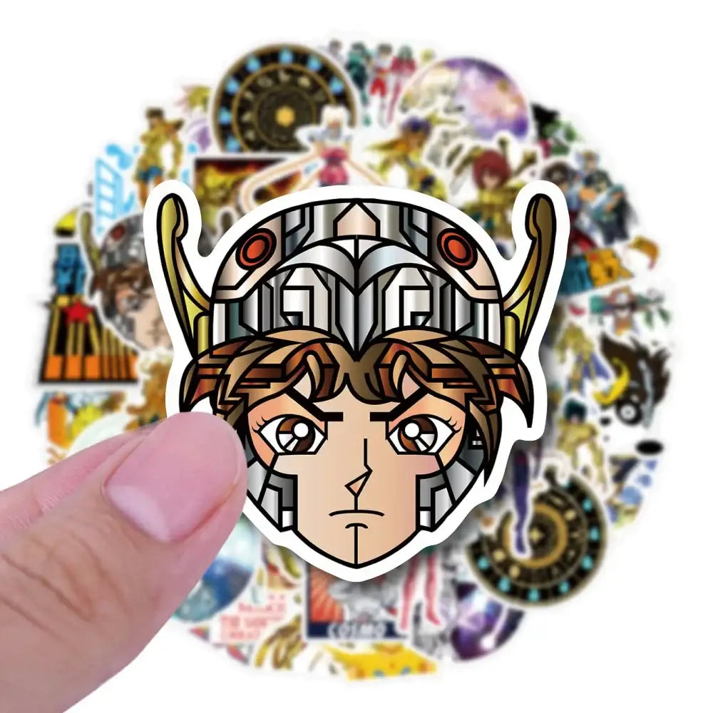 Saint Seiya Stickers - Waterproof Vinyl Anime Laptop Decals | Bronze & Gold Saints Paper products
