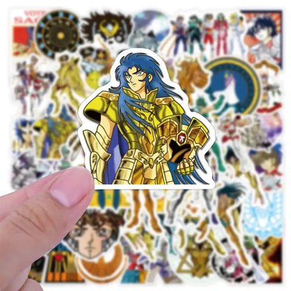 Saint Seiya Stickers - Waterproof Vinyl Anime Laptop Decals | Bronze & Gold Saints Paper products