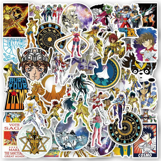 Saint Seiya Stickers - Waterproof Vinyl Anime Laptop Decals | Bronze & Gold Saints Paper products