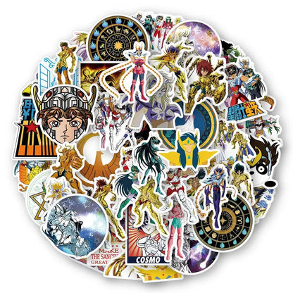 Saint Seiya Stickers - Waterproof Vinyl Anime Laptop Decals | Bronze & Gold Saints Paper products