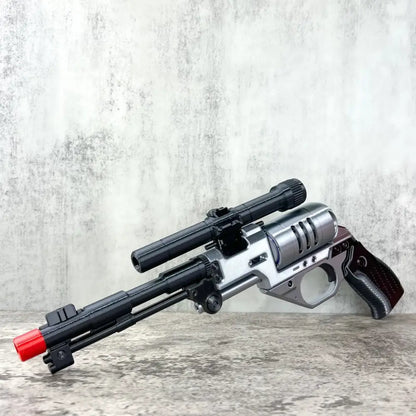 Star Wars Blaster Toy – DE-10 Blaster Replica with Scope & Display Stand Collectible