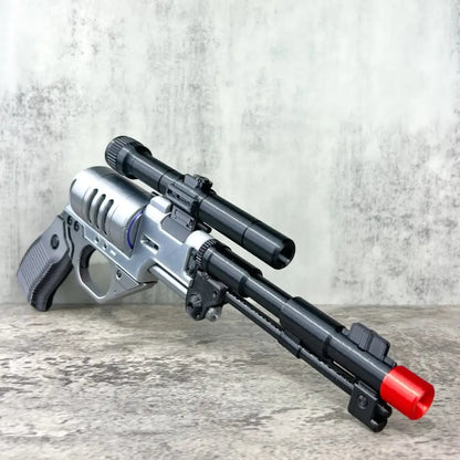 Star Wars Blaster Toy – DE-10 Blaster Replica with Scope & Display Stand Collectible