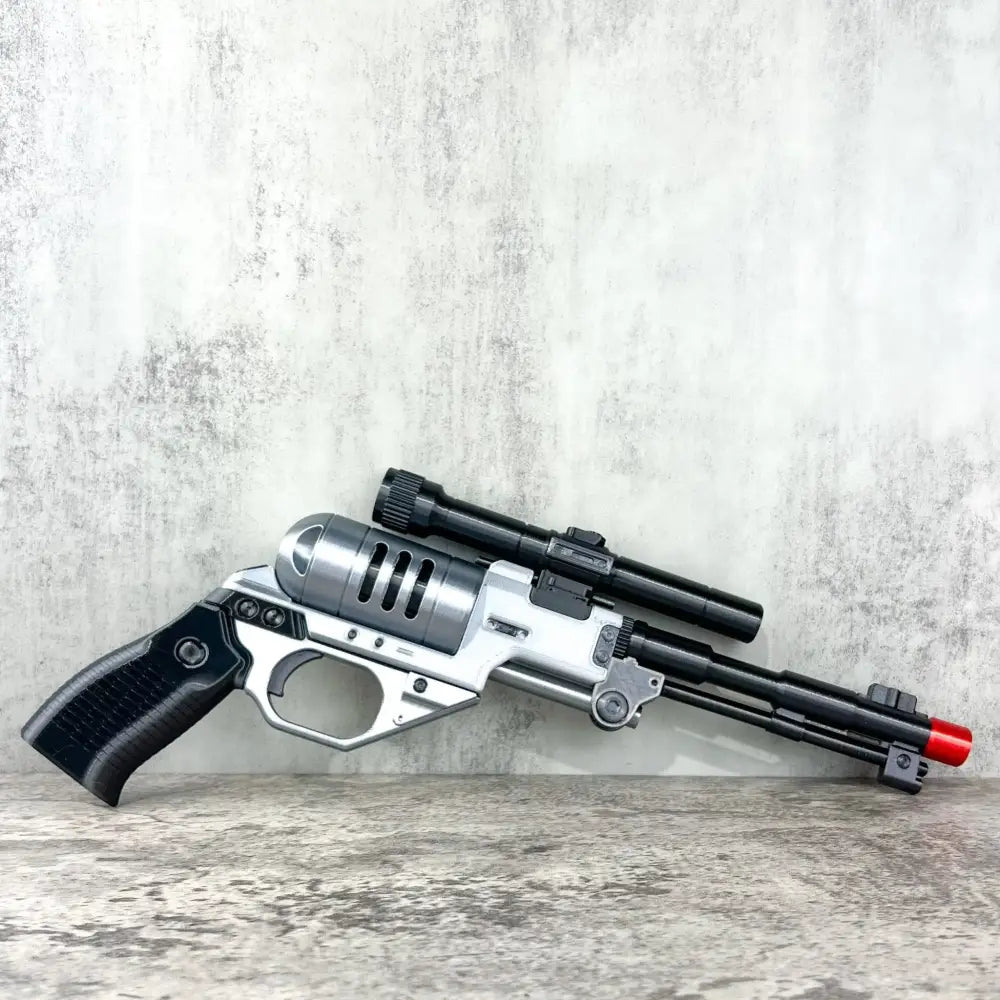 Star Wars Blaster Toy – DE-10 Blaster Replica with Scope & Display Stand Collectible