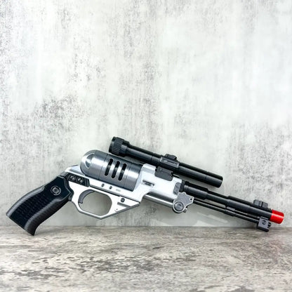 Star Wars Blaster Toy – DE-10 Blaster Replica with Scope & Display Stand Collectible