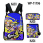 Shooting Game Splatoon 3 Backpacks Children Bookbag School Bag Mochila Boys/Girls Daily Shoulder Set Pencil Croobody Custom - Gapo Goods - 