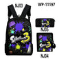 Shooting Game Splatoon 3 Backpacks Children Bookbag School Bag Mochila Boys/Girls Daily Shoulder Set Pencil Croobody Custom - Gapo Goods - 