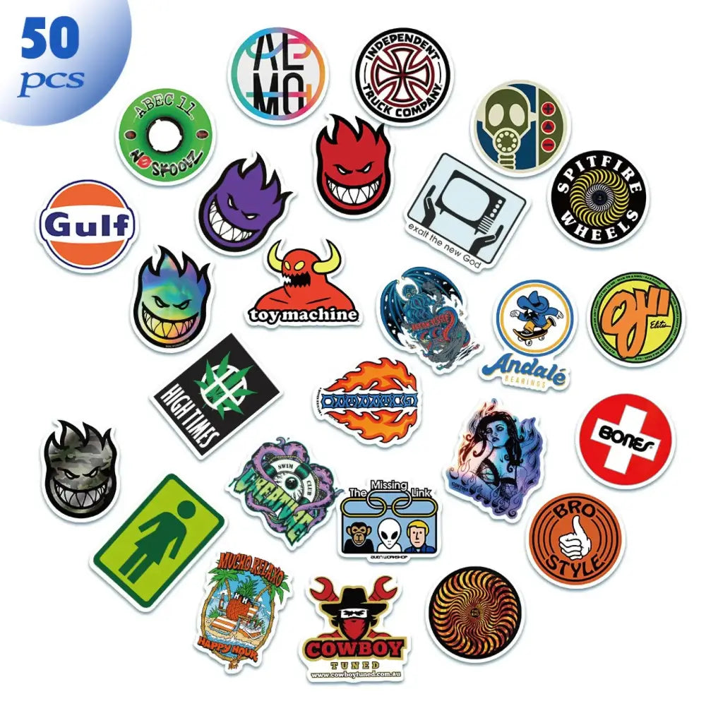 Skateboard Fashion Stickers - Cool Vinyl Decals | Personalized Skate Gear Accessories Paper products