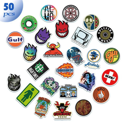 Skateboard Fashion Stickers - Cool Vinyl Decals | Personalized Skate Gear Accessories Paper products