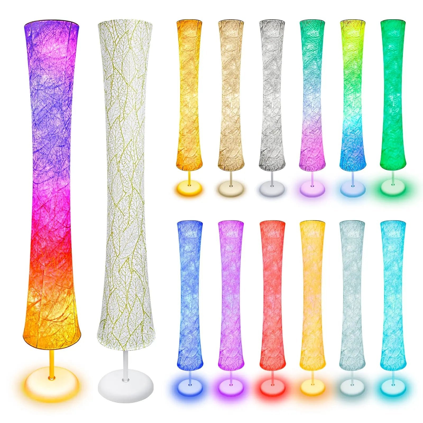 Smart Led Floor Lamps, RGB Color Changing with APP & Remote Control, 62 Inch DIY Mode Music Sync Standing Modern Corner Lamp Decor for Living Room Bedroom Game, 1 Piece - Gapo Goods - 