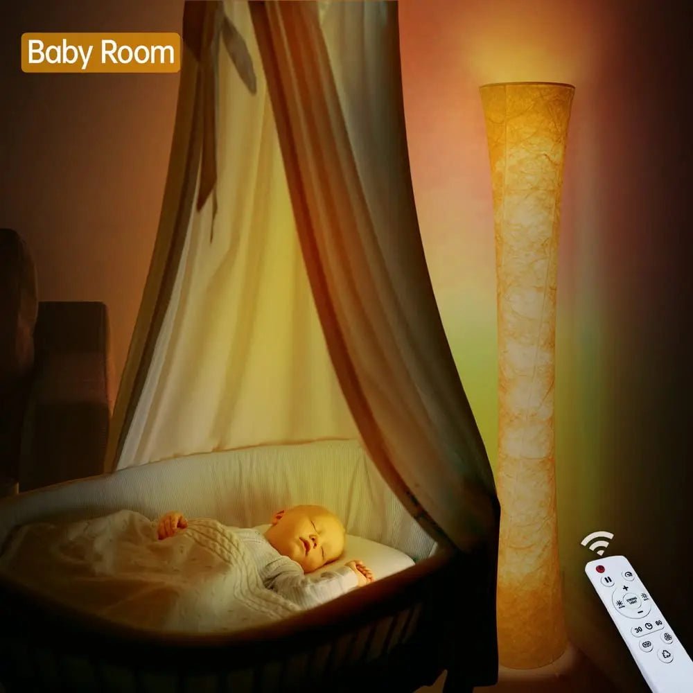 Smart Led Floor Lamps, RGB Color Changing with APP & Remote Control, 62 Inch DIY Mode Music Sync Standing Modern Corner Lamp Decor for Living Room Bedroom Game, 1 Piece - Gapo Goods - 