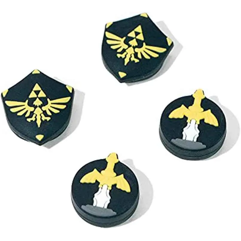 Switch Thumb Grip Caps - Cute Zelda Soft Silicone Joystick Covers for Nintendo OLED/Lite Gaming Accessories