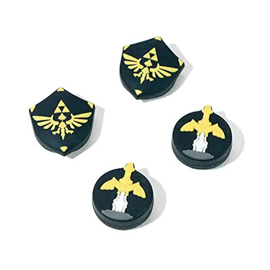 Switch Thumb Grip Caps - Cute Zelda Soft Silicone Joystick Covers for Nintendo OLED/Lite Gaming Accessories