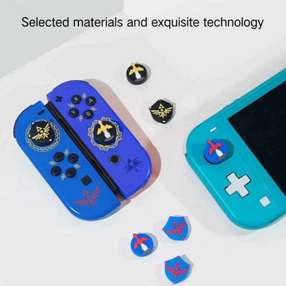 Switch Thumb Grip Caps - Cute Zelda Soft Silicone Joystick Covers for Nintendo OLED/Lite Gaming Accessories