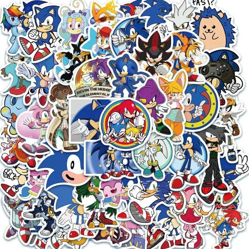 Sonic Fandom 50pc Stickers - Cartoon & Graffiti - Gapo Goods - 